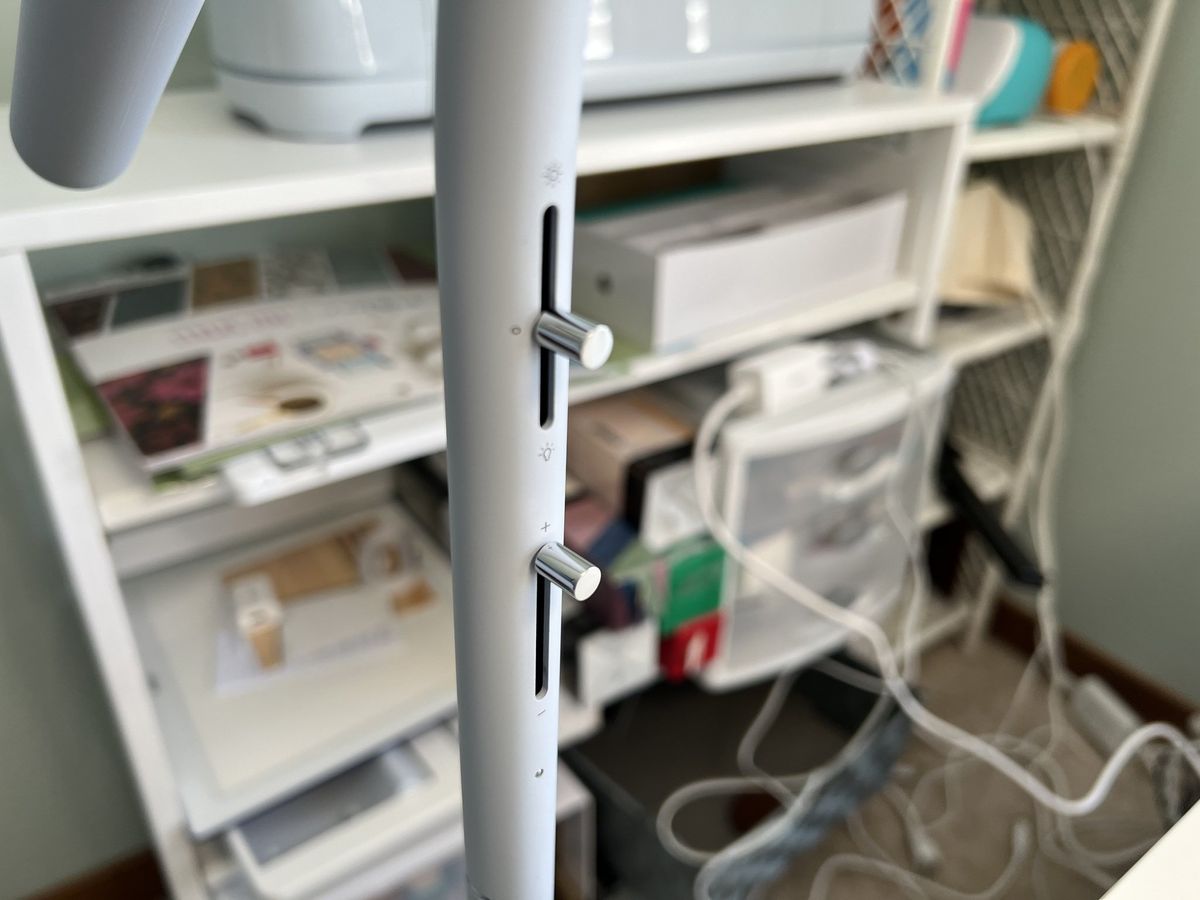 Cricut Bright 360 Floor Lamp Close Up Controls