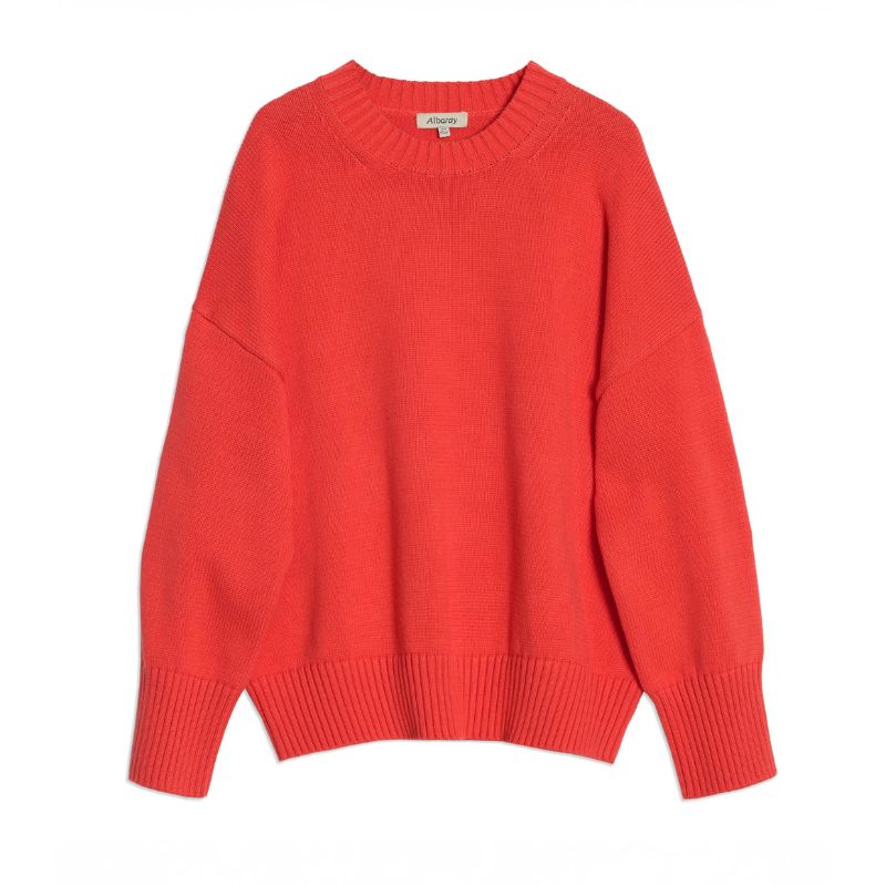 An orange cotton jumper by Albaray