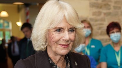 Queen Camilla meets children, families and staff at Childrens Hospice South West's (CHSW) Charlton Farm children's hospice, on December 14, 2023