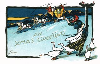 An Edwardian Christmas postcard.