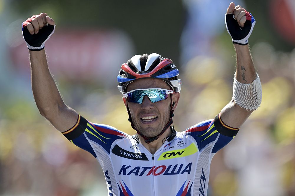 Joaquim Rodriguez (Katusha) wins stage 3 at the Tour de France