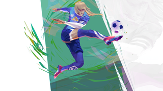 Rematch interview; screens and art for a cartoon football game