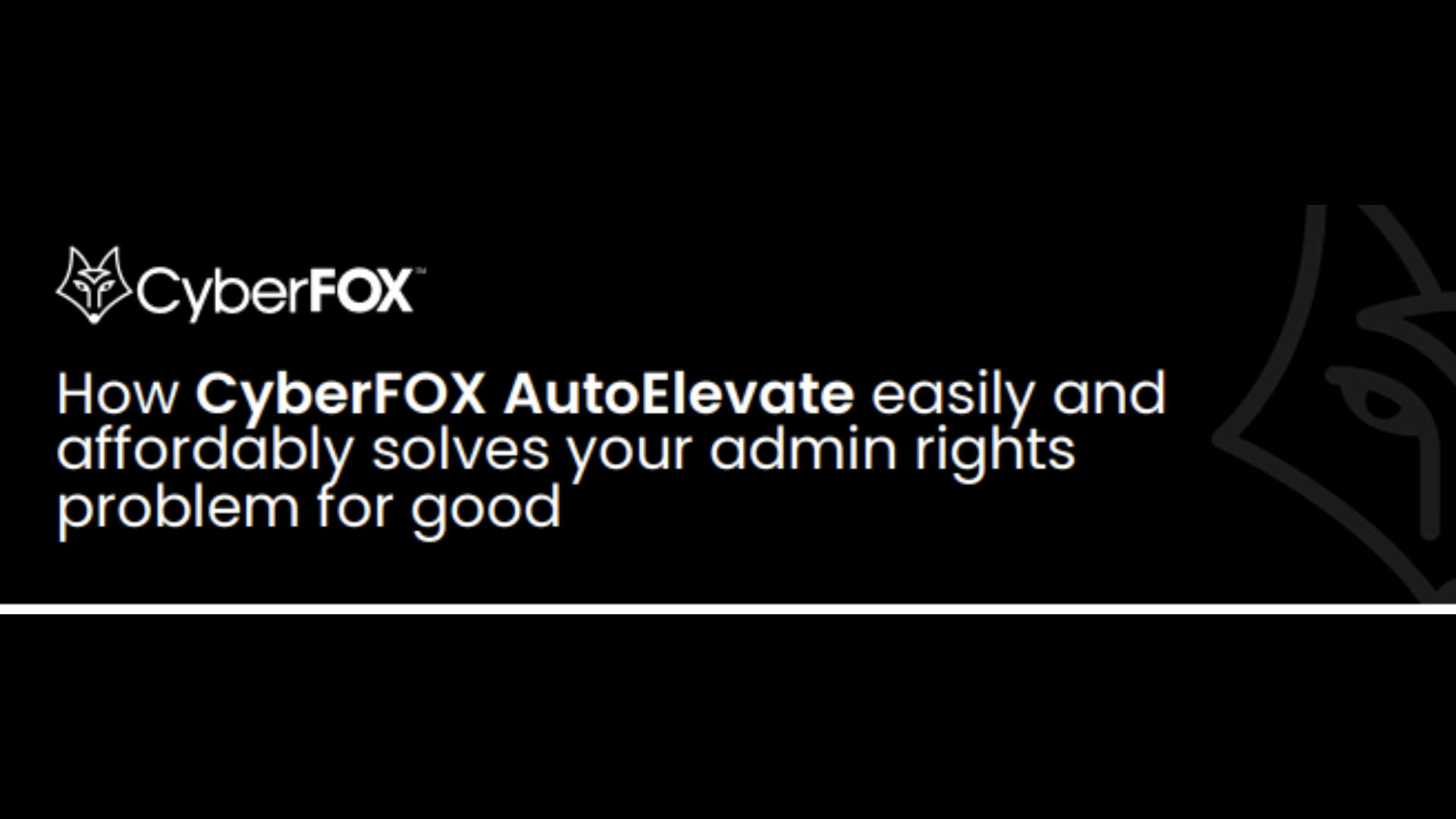 Solves Admin Rights for Good