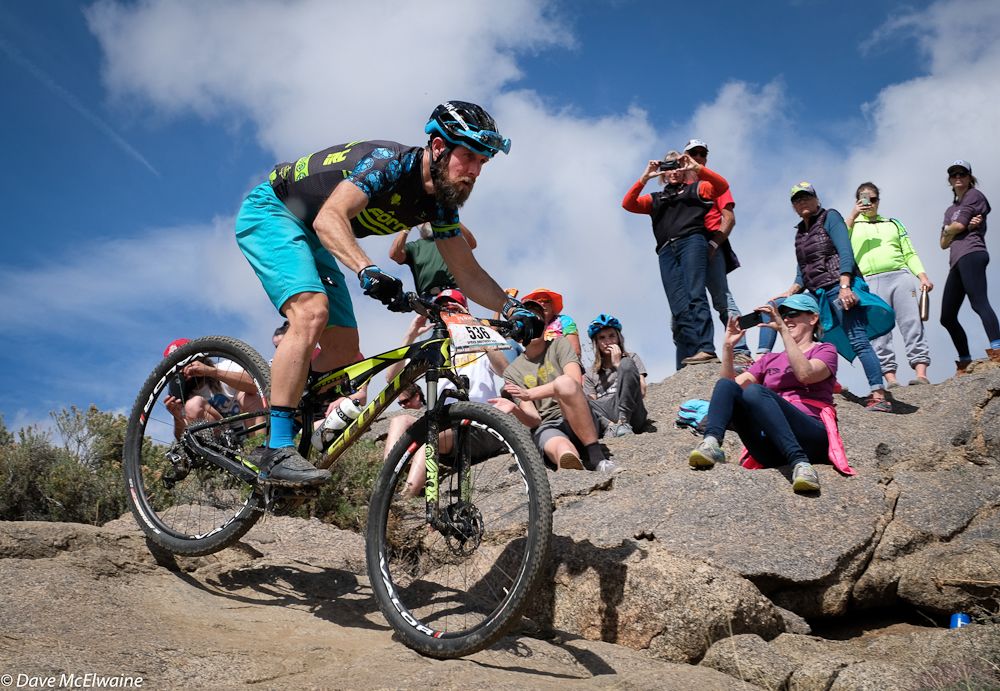 Jake Wells (Speed Bros Vail) rode the first 16-mile lap in 58:17
