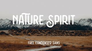 Best free fonts: Sample of Nature Sans