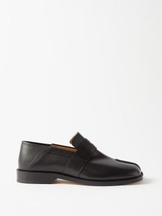 Tabi leather penny loafers