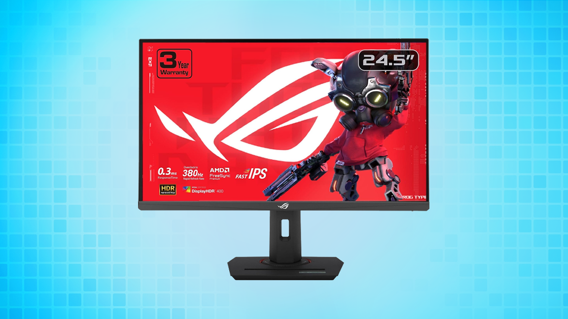 This Asus ROG Strix 25-inch 380 Hz IPS gaming monitor is down to $299