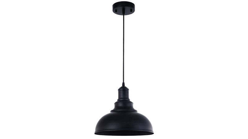 Metal pendant light.