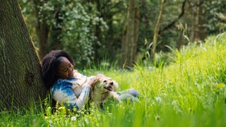 Woman and dog