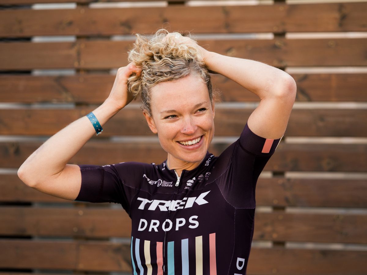 Tayler Wiles in the Trek-Drops team kit