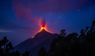 Volcano of Fire “Chi'Gag” in Guatemala