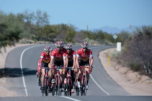 The team got in lots of team building rides this week