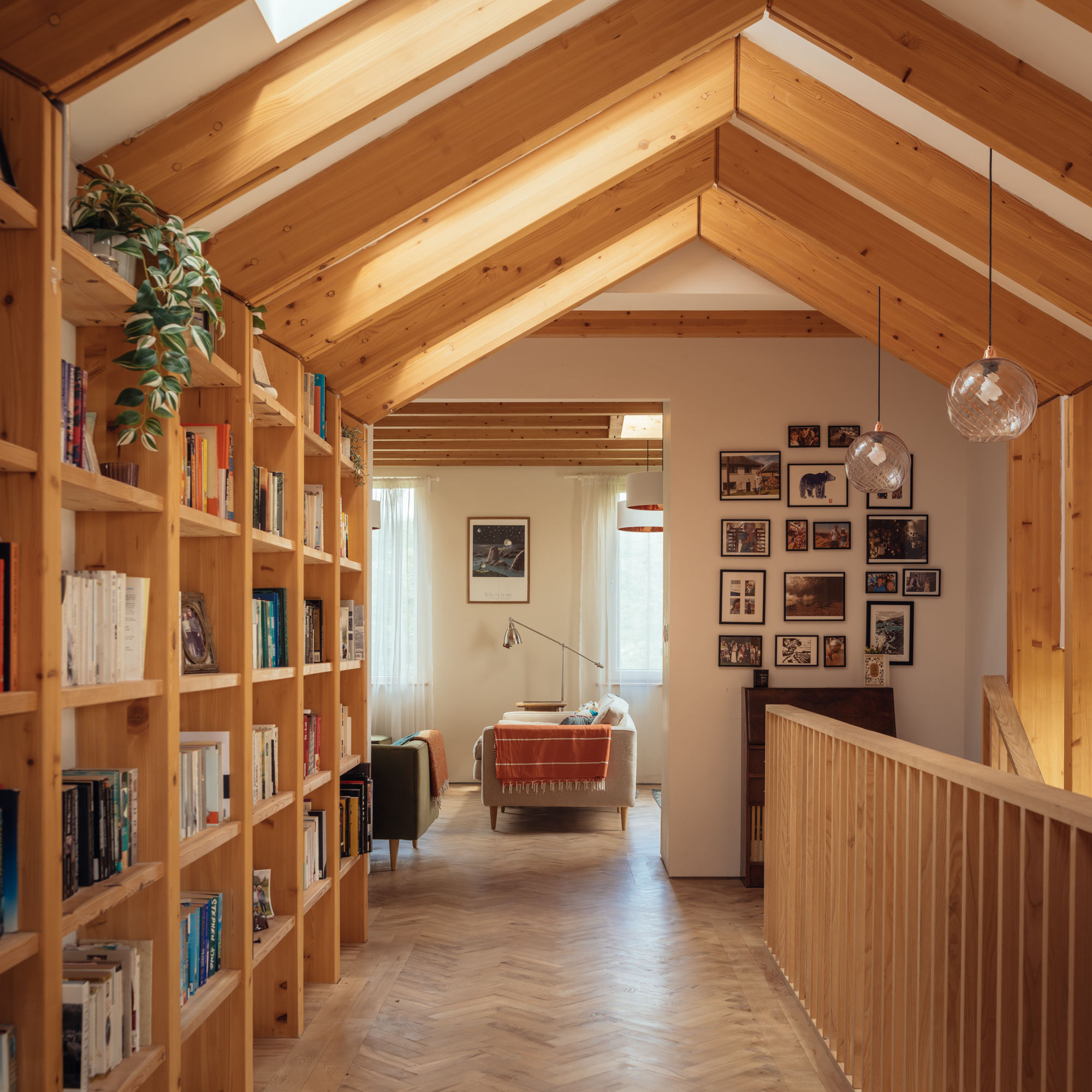 Another view of the bridge element at first floor level
