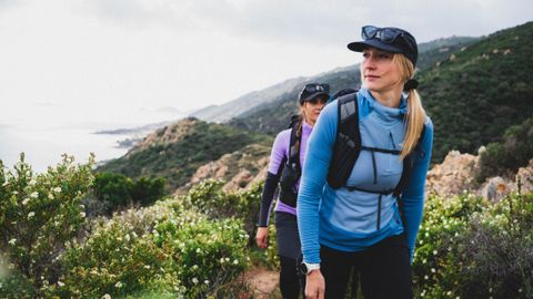 Hikers in Corsica