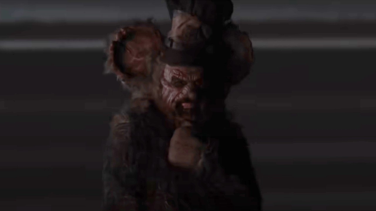 David Howard Thornton as killer mouse in Screamboat