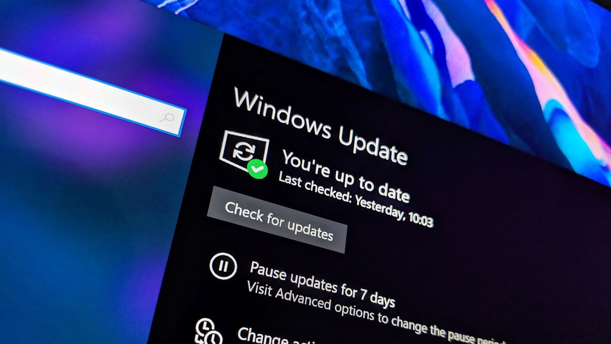 Windows 10 Update Page