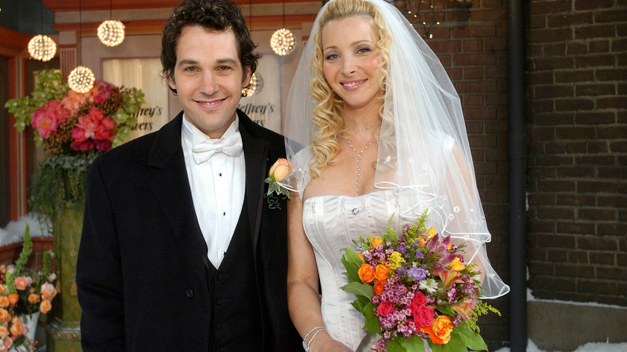 FRIENDS -- &quot;The One With Phoebe&#039;s Wedding&quot; -- Episode 12 -- Aired 02/12/2004 -- Pictured: (l-r) Paul Rudd as Mike Hannigan, Lisa Kudrow as Phoebe Buffay