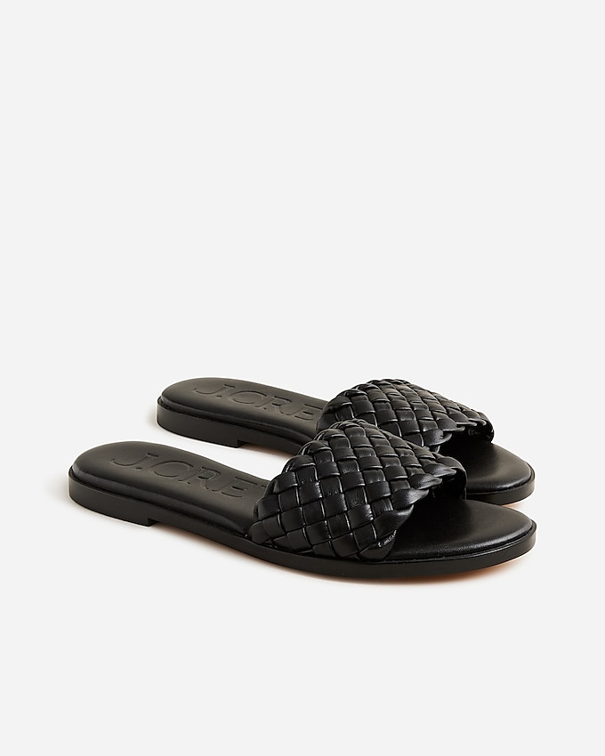 Georgina Woven Sandals in Leather