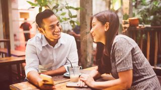Dating Malaysian Woman and Man in Kuala Lumpur Coffee Shop