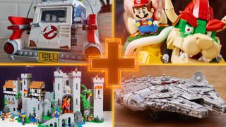Ghostbusters ECTO-1, The Mighty Bowser, Lion Knights' Castle, and the UCS Millennium Falcon make up a collection of the best Lego sets