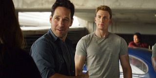 Paul Rudd and Chris Evans in Captain America: Civil War