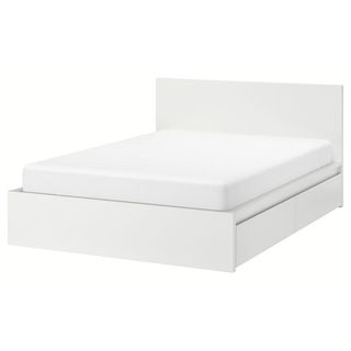 IKEA MALM High bed frame/2 storage boxes