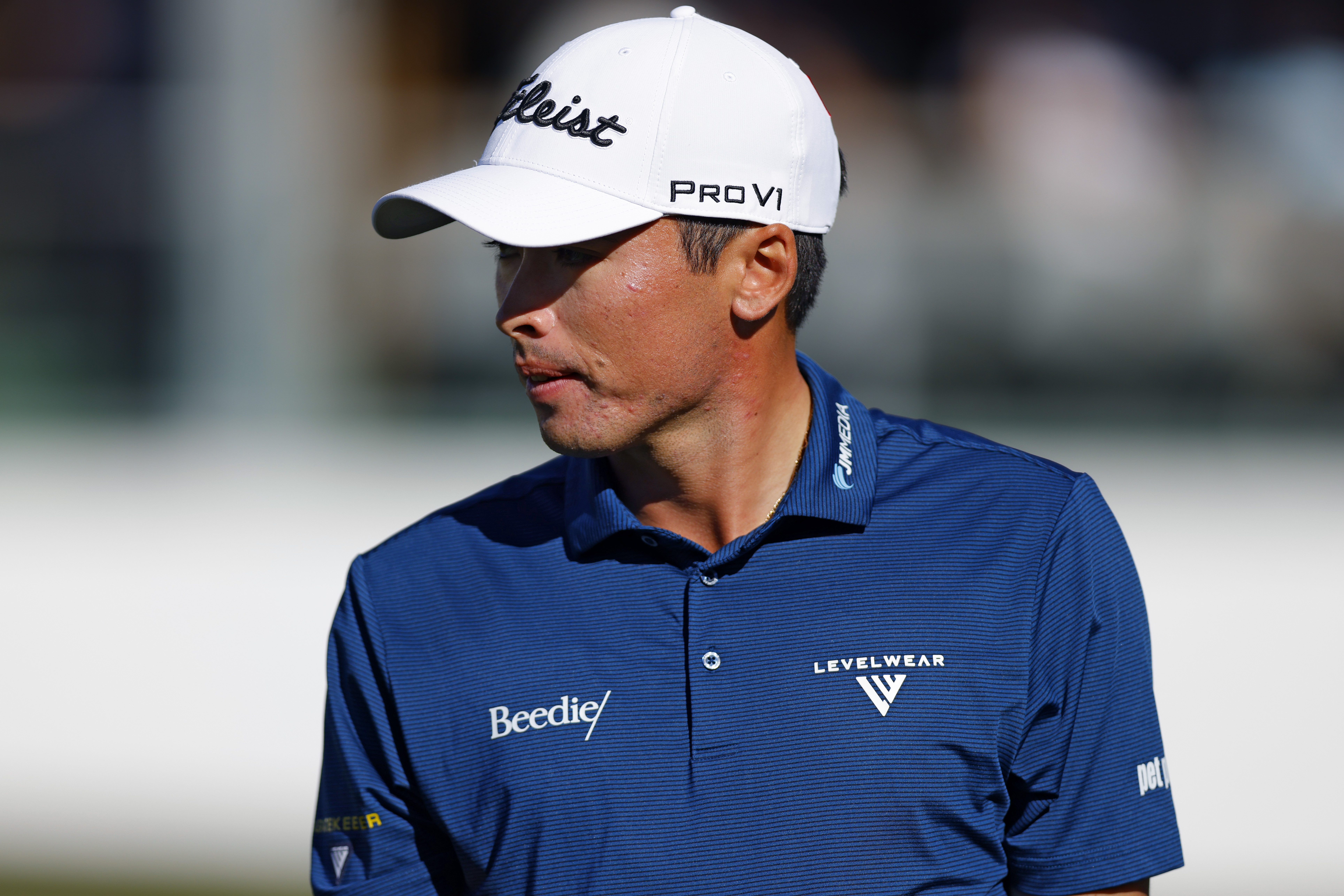 AJ Ewart walks off the green