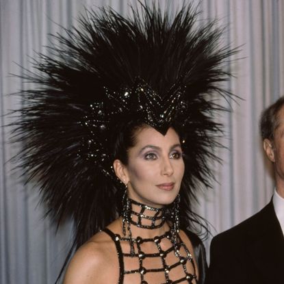 Cher and Don Ameche at the 58th Academy Awards 