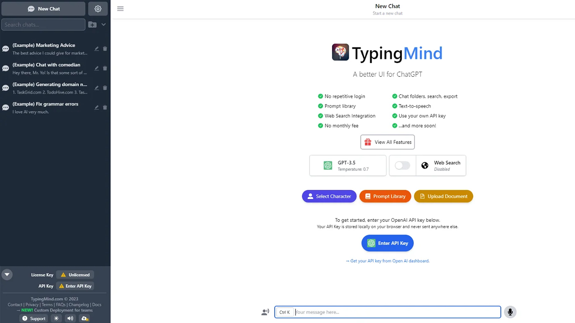 typing mind