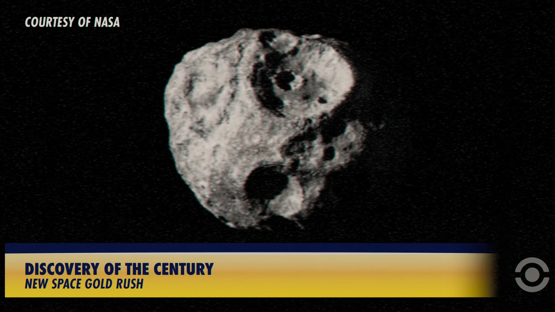 The Goldilocks asteroid shown on a news report in the sci-fi TV show "For All Mankind".