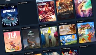 Steam Personal Calendar header view