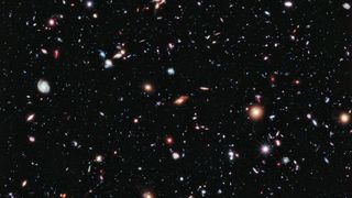 Countless galaxies in the universe imaged by the Hubble Space Telescope.