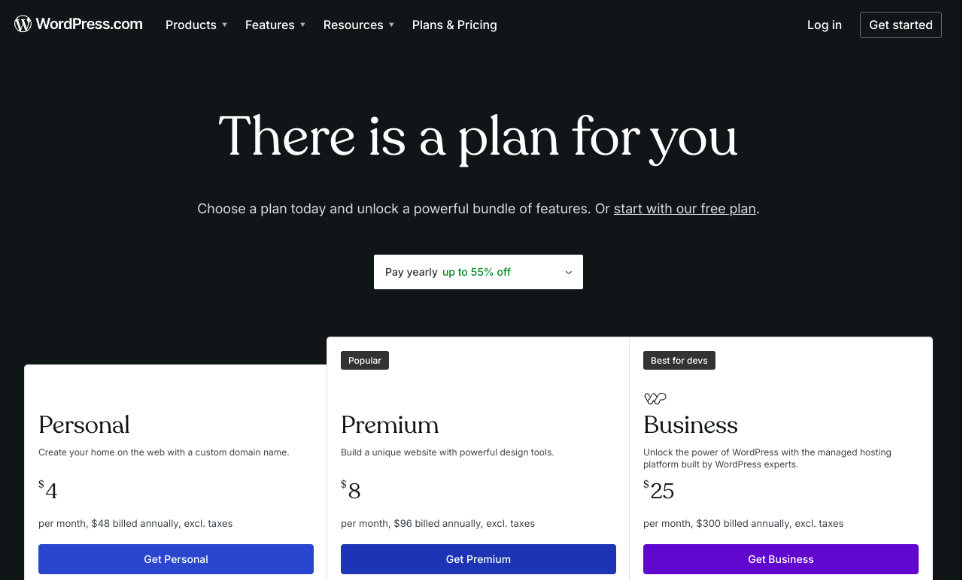 WordPress pricing