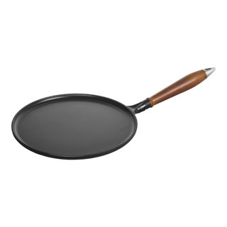 28 cm Cast iron Pancake pan with wooden handle