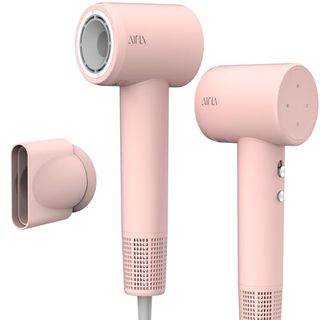 Aina Hair Dryer, Blow Dryer - Brushless Motor, 110,000 Rpm Lightweight, Ionic Travel 110v/alci Plug(baby Pink)