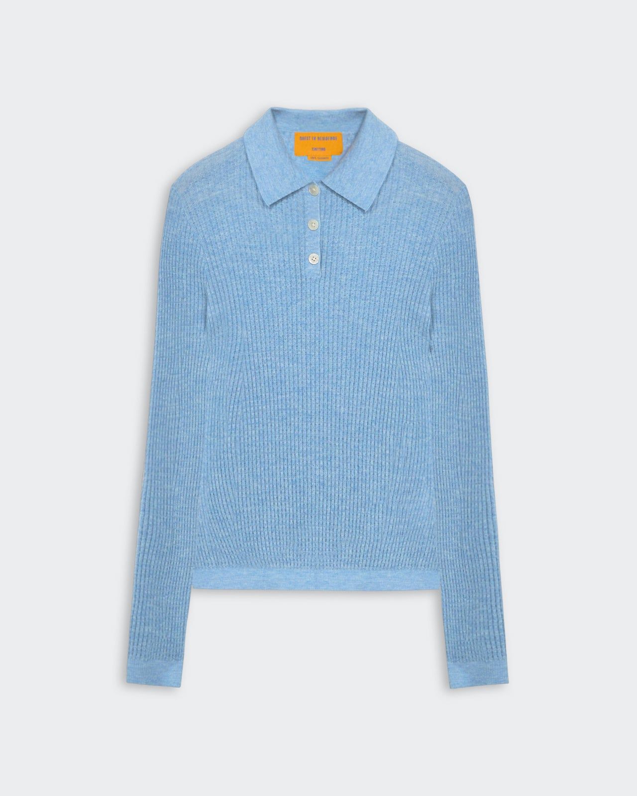 Ls Shrunken Polo - Heather Blue