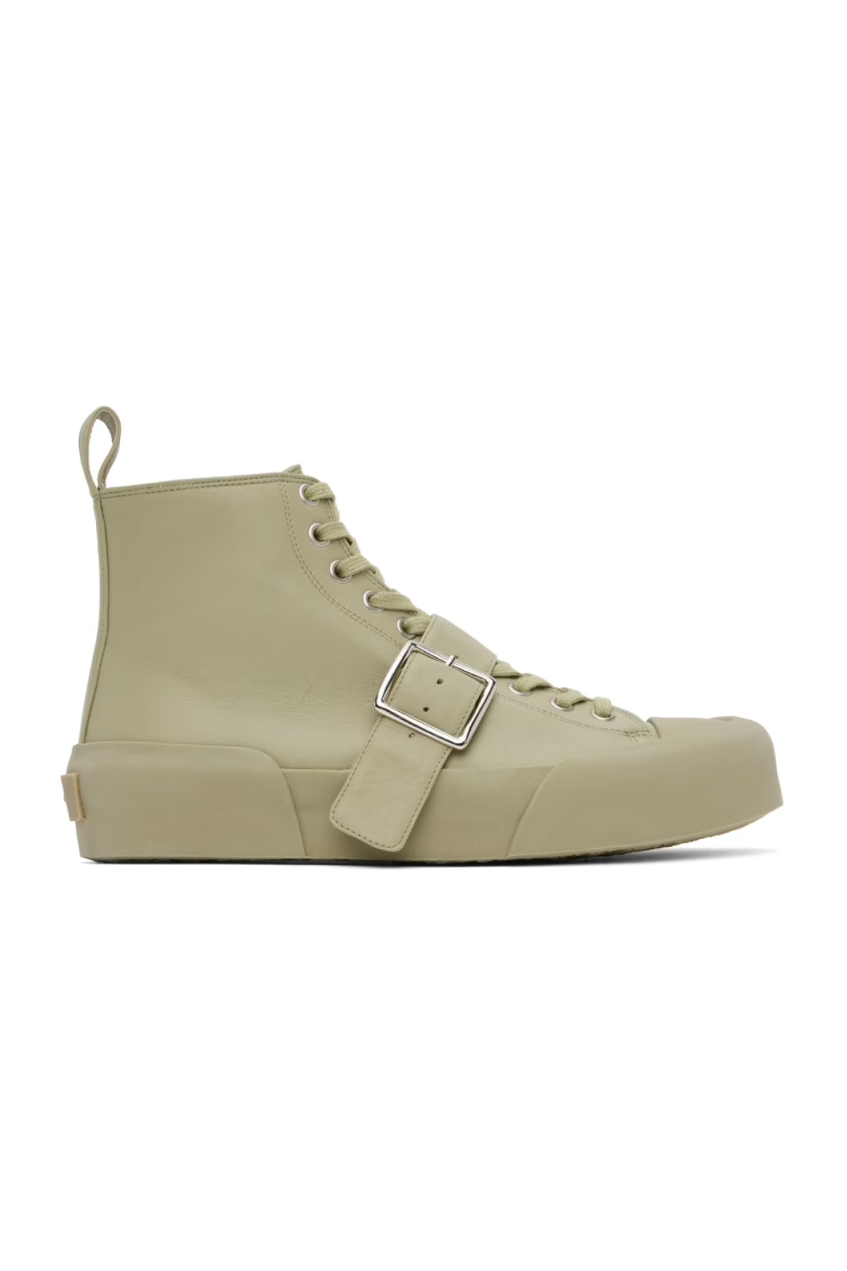 Jil Sander, Green Buckle Sneakers