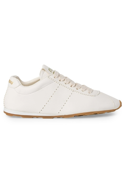 Miu Miu , Plume Nappa Leather Sneakers