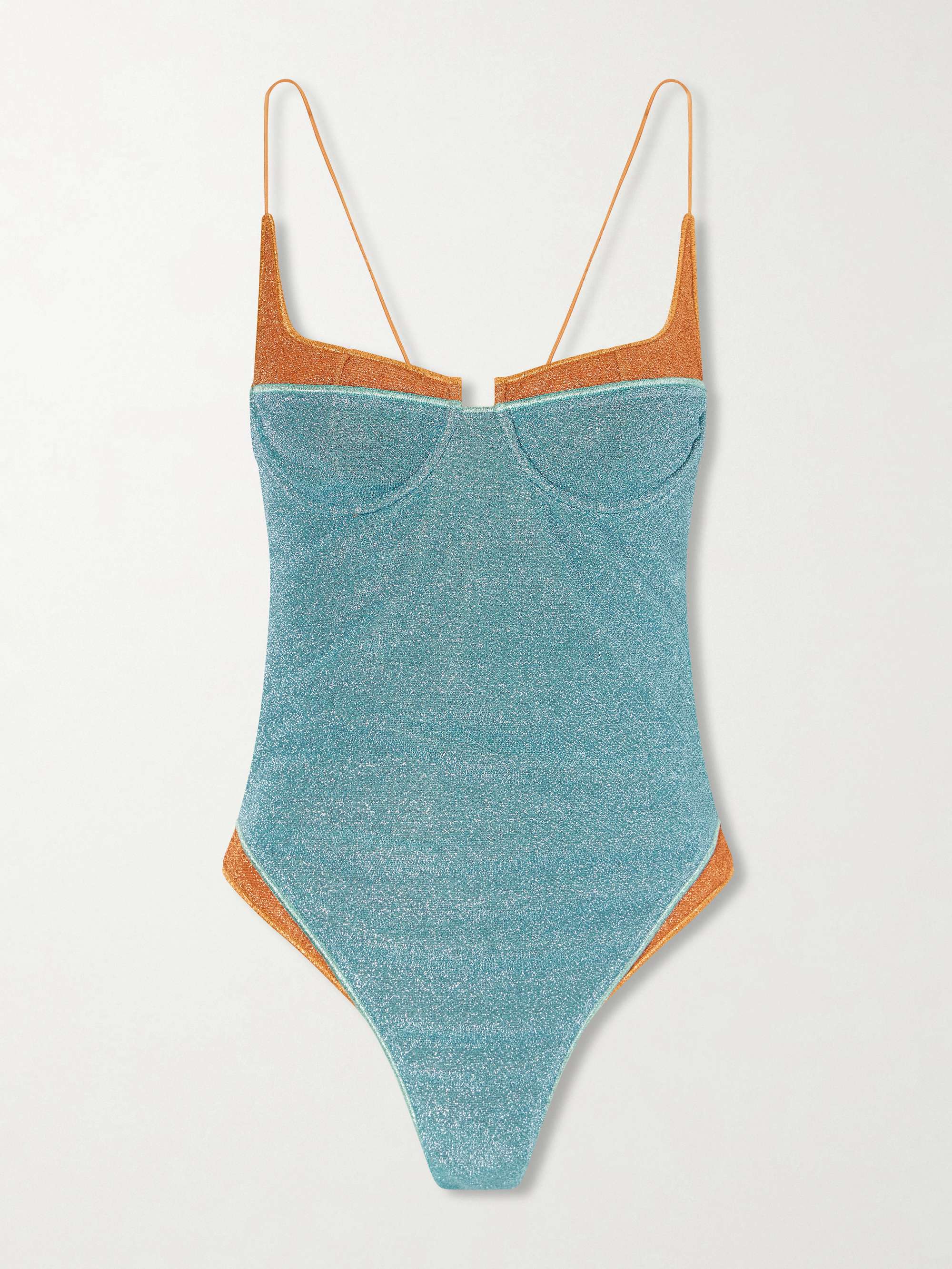 Lumiere Double Metallic Balconette Swimsuit