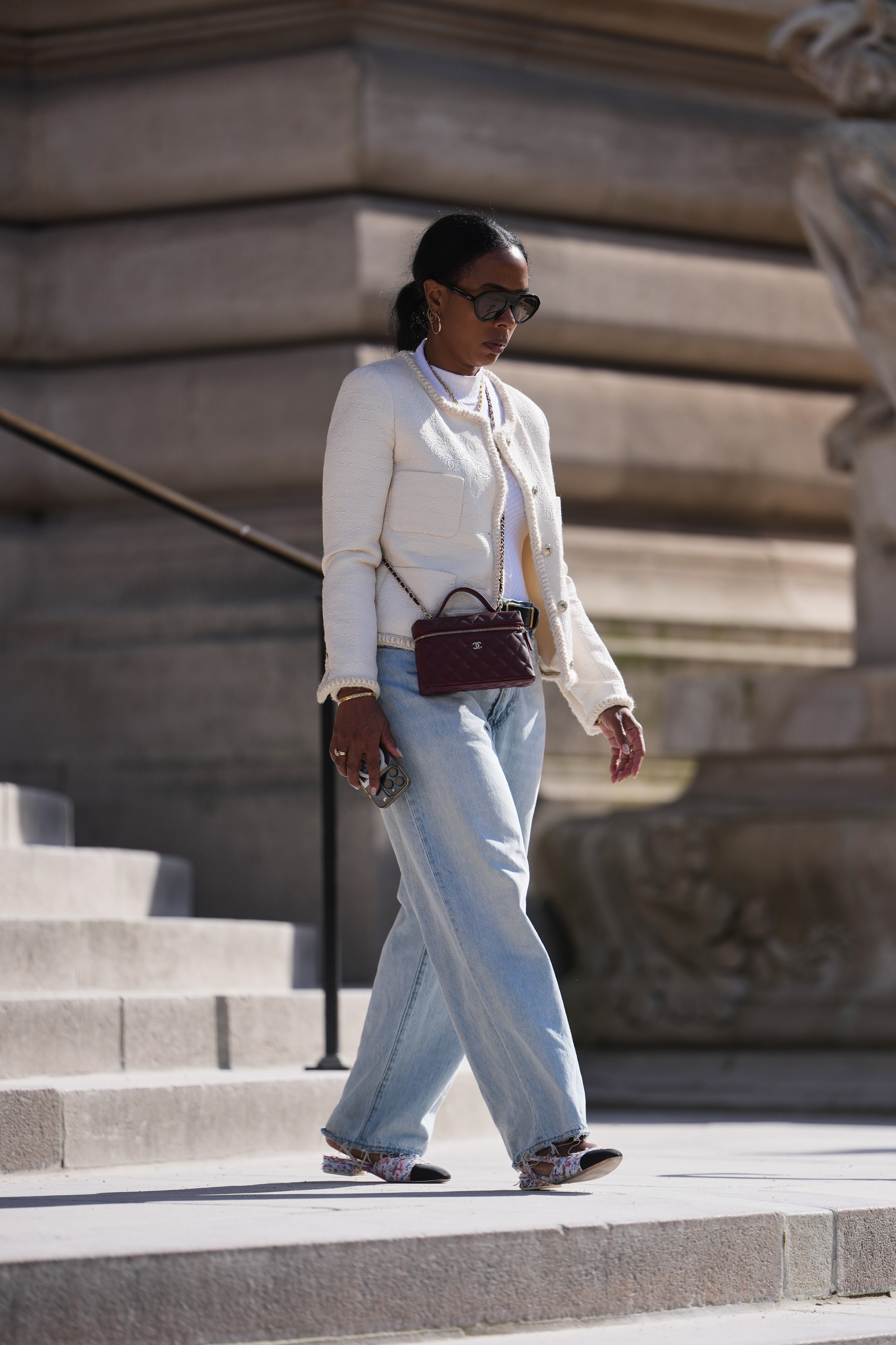 cap toe ballet flats