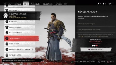 Best Ghost Of Tsushima Armor: All Ghost Armor, Gosaku, Kensei, And More ...