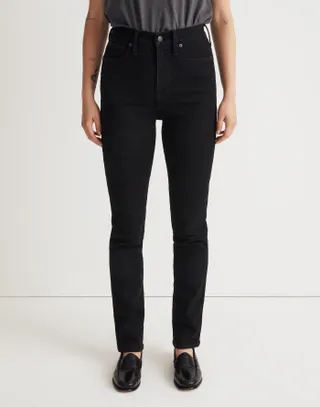 High-Rise Stovepipe Jeans in Carey Wash