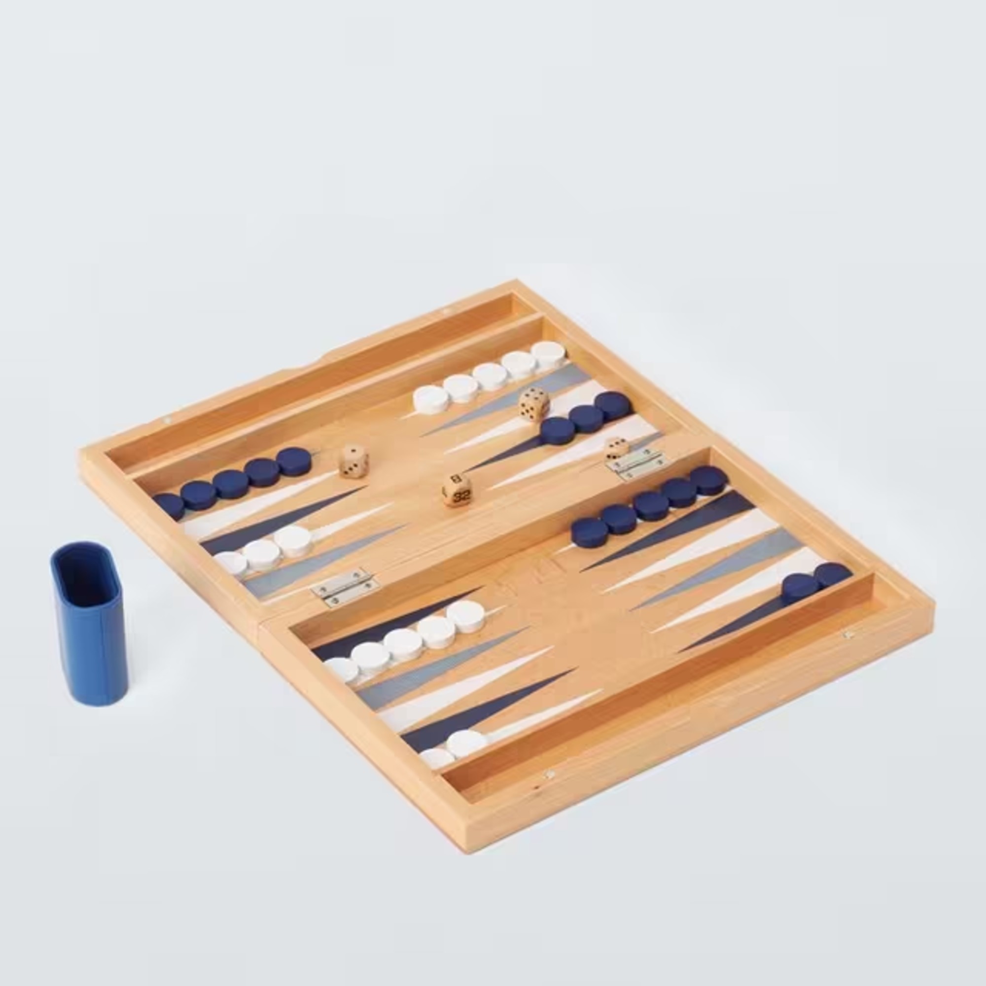 John Lewis Wood Backgammon Game
