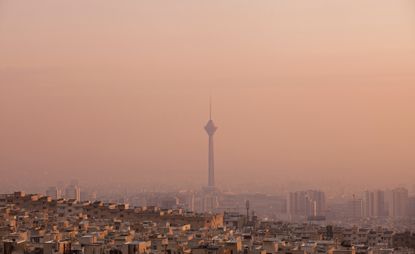 The modern urban landscape, Tehran.
