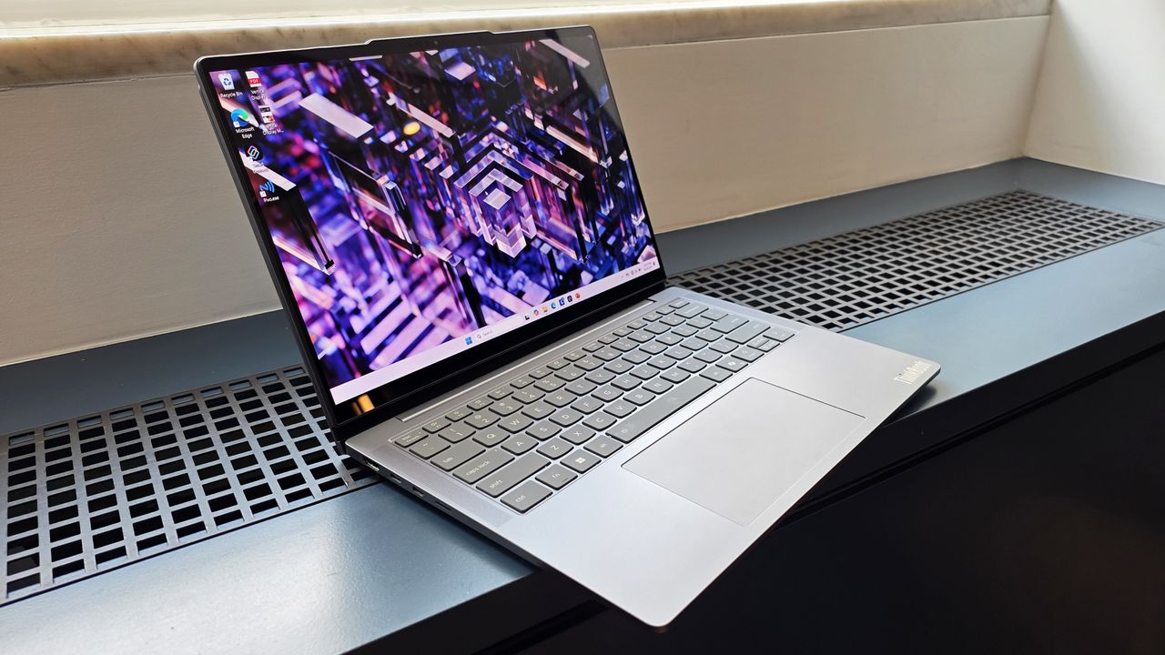 Photos and images of Lenovo's new concept laptop called the ThinkBook VertiFlex, which features a display that rotates from horizontal to vertical, were announced at IFA 2025 in Berlin, Germany.