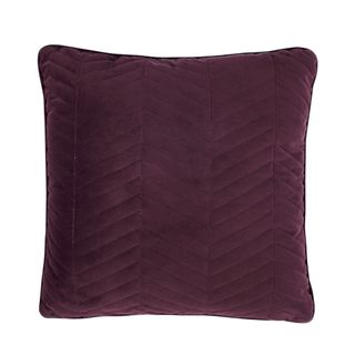 quilted velvet cushion
