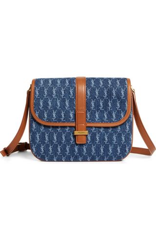 Small Le Monogramme Denim Shoulder Bag