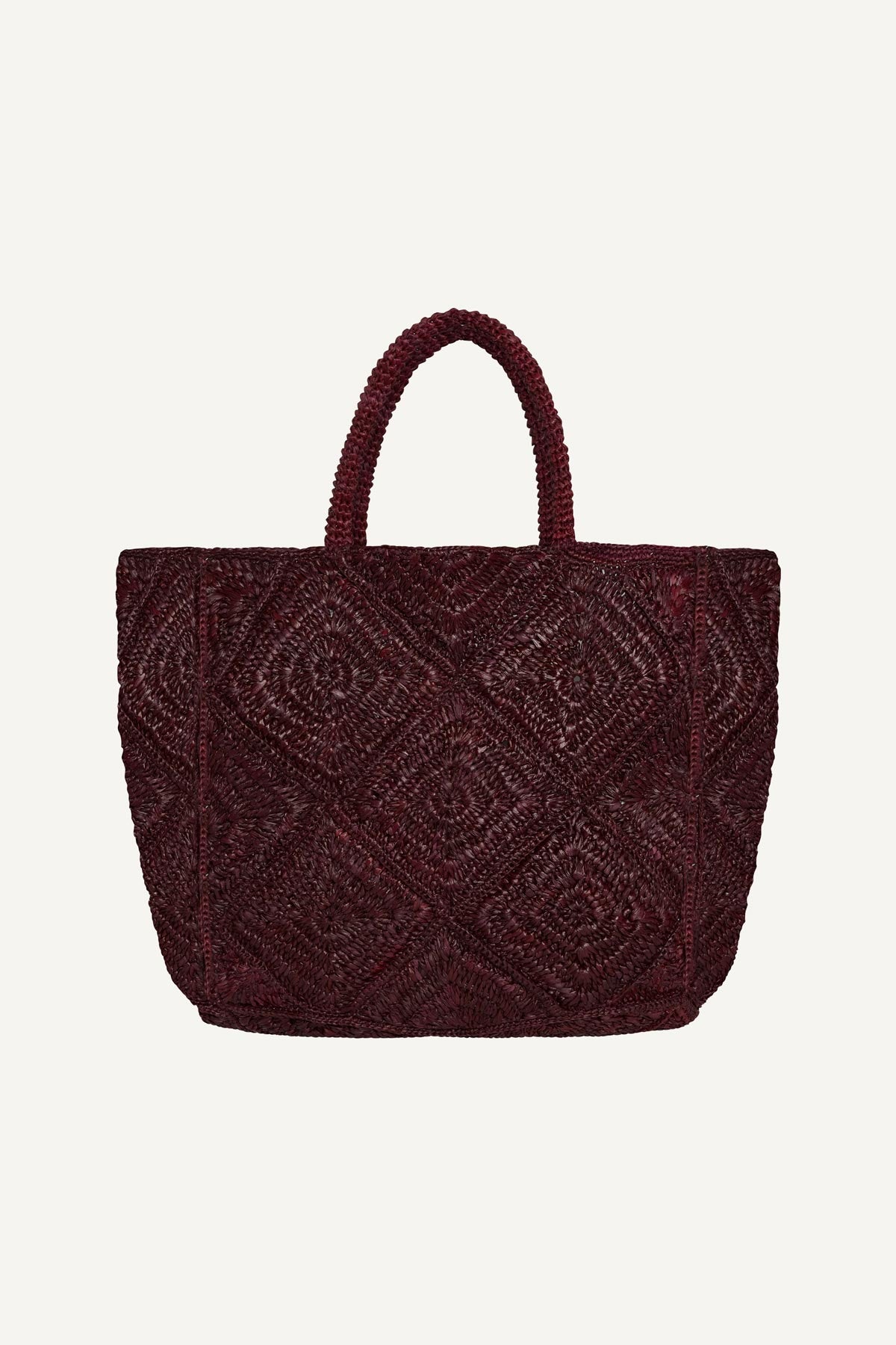 Cala Tote - Aubergine Raffia