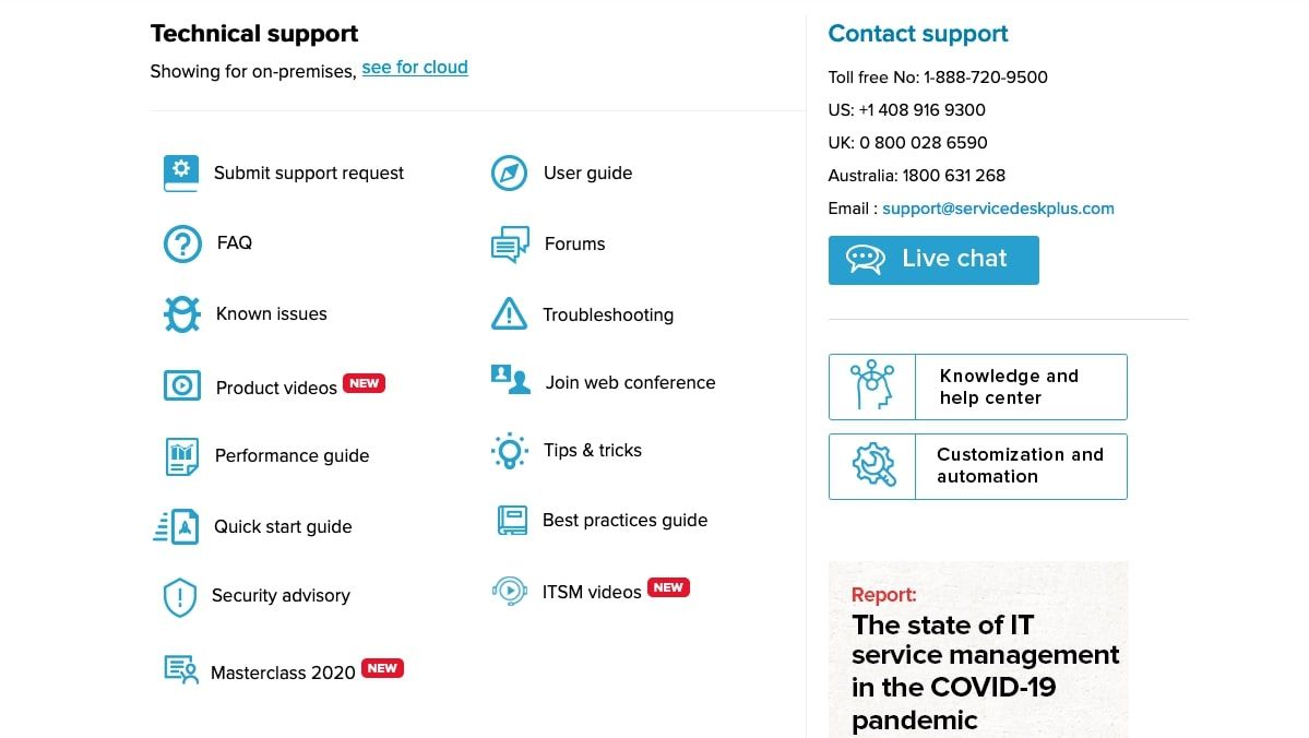 ManageEngine ServiceDesk Plus review TechRadar