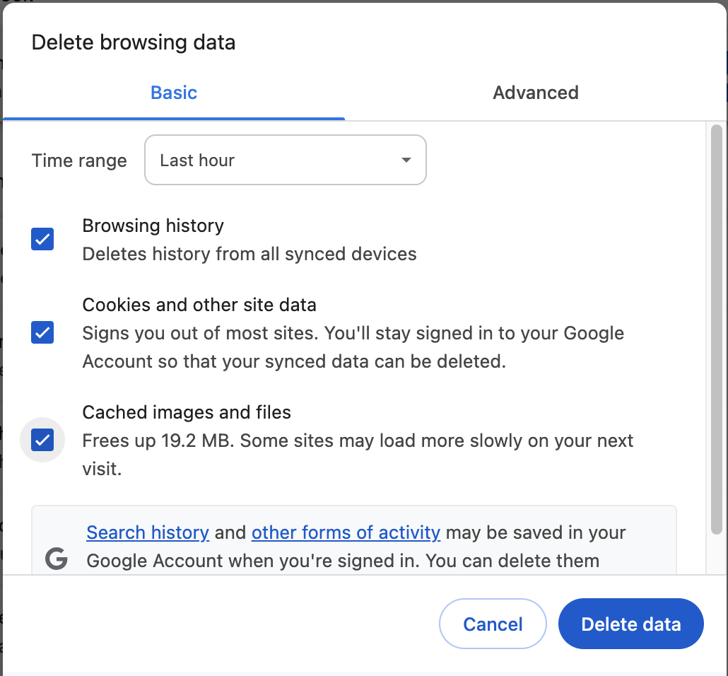 Chrome private browsing